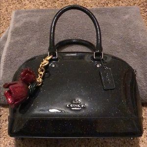 Coach NASA mini Sierra satchel glitter,🌹key chain